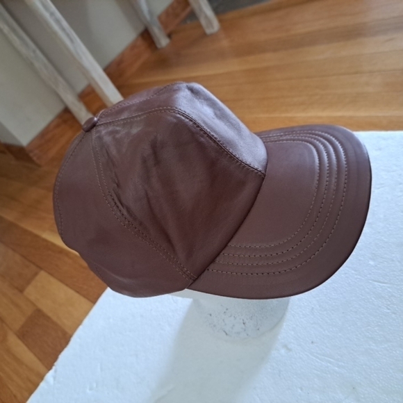 Union Made Vintage Leather Made in USA Men's Hat Adjustable Strap RARE Collect - Picture 1 of 12